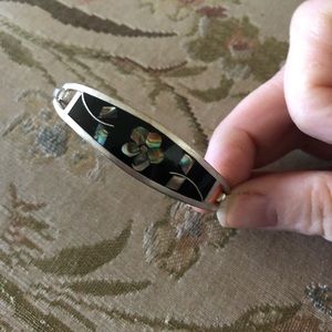 🌴🇲🇽Vintage Mexican Floral Inlaid Stone Bracelet- 552 $50 or $45 w/offer